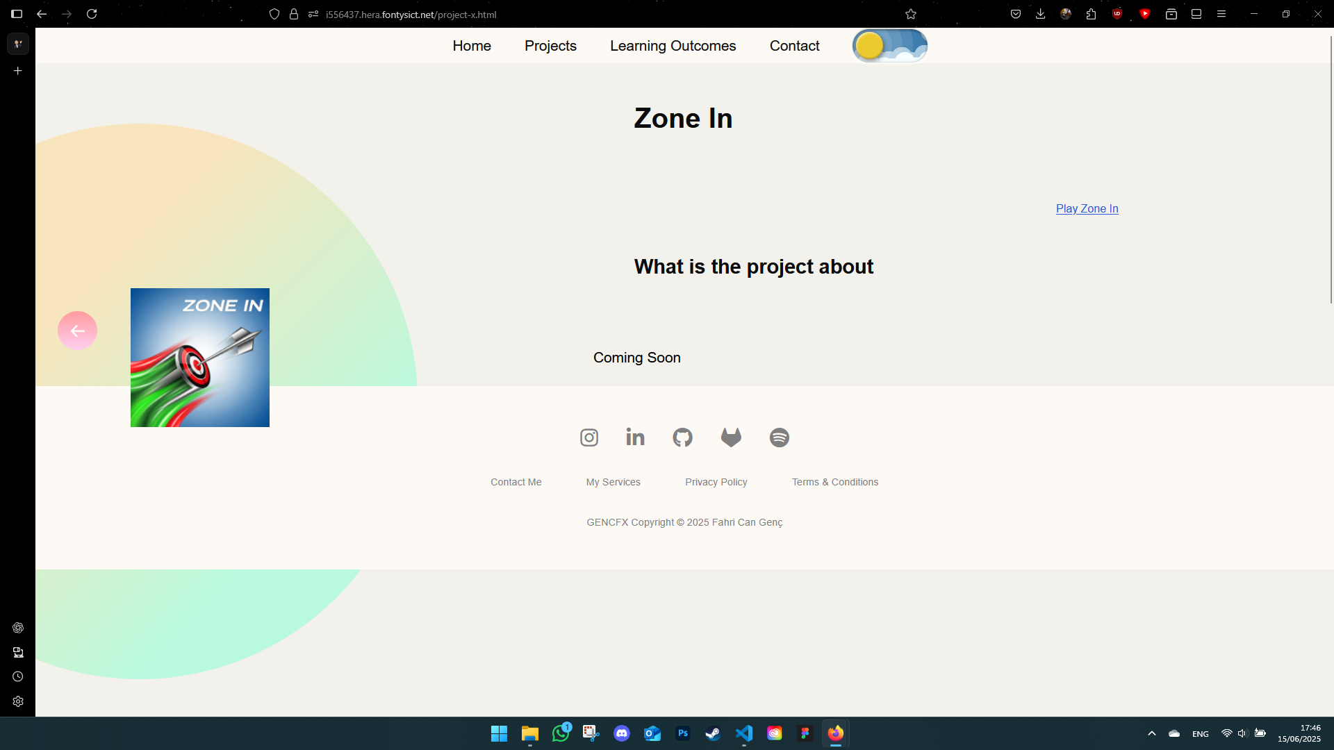 Old Portfolio Screenshot 6